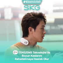 Skg 4098E Özel Isı Terapisi-Termoterapi Tens Ems Frekans Destekli Masaj Aleti, Kumandalı Beyaz