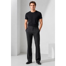 Bihan Store Erkek Düz Kesim Zeta Gabardin Kumaş Slim Fit Pantolon 2026-siyah