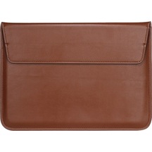 Gubisi Kahverengi-11 İnç-zarf Kılıfı Deri Dizüstü Bilgisayar Kılıfı Macbook Uyumlu Air Pro 13 6 14 15 12 11 Hp Lenovo Hu