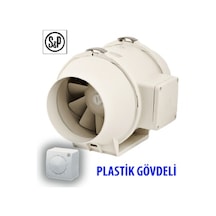 Soler&Palau TD 500/150 Susturucusuz Kanal Tipi Fan (Hız Anahtarı Dahil)