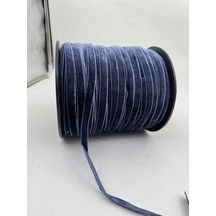 Paşateks- 1 Cm Düz Kadife-5 Metre Lacivert