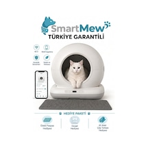 Sce001 Akıllı Otomatik Kedi Tuvaleti 75 Litre Hazneli, Kendi Kendini Temizleyen, Koku Önleyici Özelikli Kedi Kumu Kabı 2 Yıl Garantili