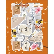 Vintager Seri 6 Sticker Seti Laptop Ajanda Notebook Tablet Telefon Defter Etiket Bullet Journal Diğer