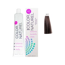 Color Naturel 6.31 Koyu Altın Küll Kumral Boya 100 ML