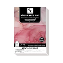Yupo Paper 10 Yaprak, Alkol Bazlı Mürekkep İçin Ağır Beyaz Kağıt 10 İnç X 7 İnç 250 Gsm
