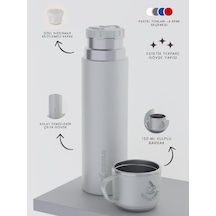 Trailmate Serisi Bardaklı 500 Ml Çelik Termos Acı Kahverengi