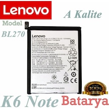 Lenovo K6 Note Batarya Bl270 Model Uyumlu