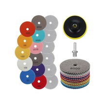 13 Adet 4 İnç Elmas Parlatma Pedleri Seti, Taşlama Parlatma Kiti