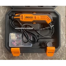 İngco 130w Mini Matkap Gravür Seti Kalıpçı Taşlama Ahşap Taş Cam İşleme Seti 109pc