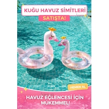 Havuz Deniz Yüzme Simiti Pembe Kuğu