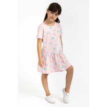 Rolypoly Rp2796-3 V2 Kız Çocuk Elbise Açık Pembe