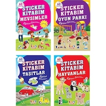 Stıcker Kitabım Seti 4 Kitap Oyun Parkı - Hayvanlar - Mevsimler - Taşıtlar