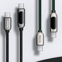 Baseus Dısplay Type-C To Type-C 100W Hızlı Şarj Verı Kablosu 1M (496272435)