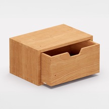 Desna Çekmeceli Mini Dolap 18 Cm Uzunluk X 12.1 Cm Genişlik X 9.6 Cm Woodsaka Doğal Ahşap