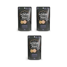 Schesir After Dark Tavuk Ve Ördekli Pouch Mousse Kedi Yaş Mama 80 Gr. X 3 Adet