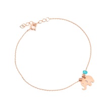 Azuris Silver Gümüş Aquamarine Taşlı Fil Hal Hal Gümüş
