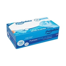 Dolphin Pudrasız Nitril Eldiven Mavi 5 x 100'lü