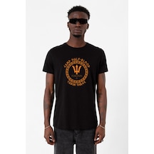 Camp Half Blood Poseidon Siyah Erkek Tshirt Çok Renkli