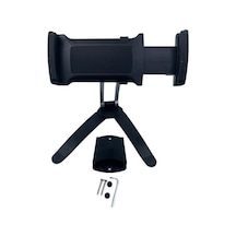 360 Derece Dönebilen Mutfak Masaüstü Telefon Tablet Tutucu Ayarlanabilir Esnek Ayaklı Metal Siyah