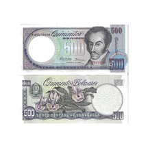 Venezuela 1998 Yılı 500 Bolivares Yabancı Kağıt Para Çil Unc Koleksiyon Para