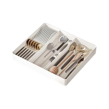 Teleskopik Sofra Saklama Kutusu Sınıflandırma Organizasyonu Genişletilebilir Büyük Kap Çok Bölmeli Sofra Tepsisi Kaşıklık 56873469