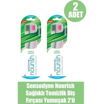 Sensodyne Nourish Temizlik Diş Fırçası Yumuşak 2 Li 2 Adet Mavi