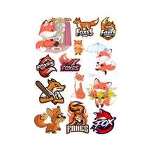 Tilki Sticker Set-1 13 Parça Telefon, Tablet, Defter, Laptop Sticker