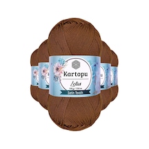 5 Adet Lotus Bikini Büstiyer Bluz Örgü İpi K840 Koyu Hardal Çok Renkli