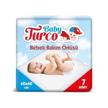 Baby Turco Bebek Bakım Örtüsü 60 x 60 CM 7 Adet