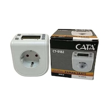 Ayrex Cata Ct-9182 Dijital Zaman Saati Zaman Ayarlı Priz 3680w Timer,beyaz