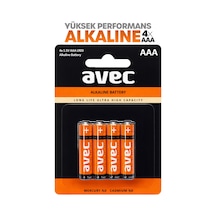 Avec 4lü Aaa Lr03 Alkaline İnce Kalem Pil Alkalin Kumanda Pili Alkali Pil 1.5v