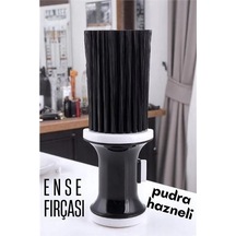 Buğz Pudra Hazneli Ense Fırçası Saç Temizleme Fırçası - Berber Temizlik Fırçası- Kuaför Berber Malzemesi