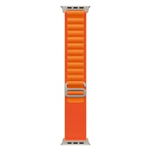 Winex 42-44mm YeniNesilAkıllıSaatKordonu HasırKancalıTuruncu