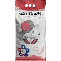 Cat Town İnce Taneli  Bebek Pudralı Topaklaşan Kedi Kumu 10 L