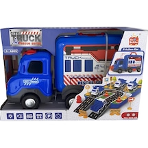 Sürtmeli Müzikli Işıklı Polis Arabalı Çantalı Set