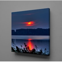 Gün Batımı Deniz Manzarası Kanvas Tablo 60x60cm