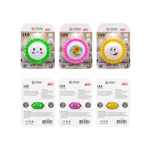 10 Adet Papyatya Ledli Gece Lambası Gc-09 Bx40 Çok Renkli