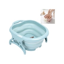 Sones Ev Tipi Katlanabilir Ayak Masajı Ayak Banyosu Mavi Çok Renkli