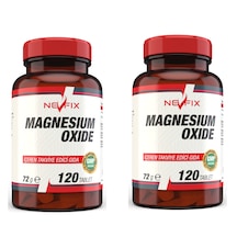 Nevfix Magnesium Oxide Magnezyum 250 MG 120 Tablet X 2 Kutu