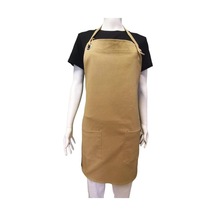 Mutfak Restorant Barista Çıt Çıtlı Trend Önlük Krem