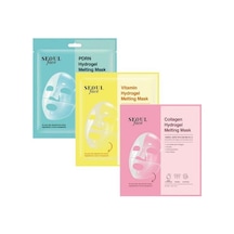 Dermal Pdrn Vitamin Ve Kolajen Eriyen Şeffaflaşan Nemlendirici Melting Yüz Maskesi Seti 34 Gr.