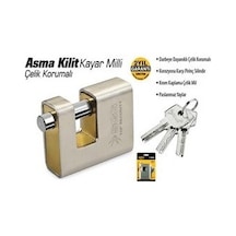 Sgs Çelik Korumalı Kayar Milli Asma Kilit 70mm Sgs1370 1 Adet