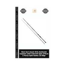 Özel Seri Atçek Giriş Balıkçılık Captain 1464 Cobretti Spin 270cm 2 Parça Spin Kamış 15-50gr Standart