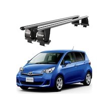 Royal Toyota Ractis / Verso S 2010-2017 Uyumlu Gri Kilitli Ara Atkı Port Bagaj Tavan Barı