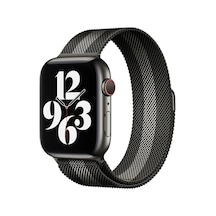 Ugr02 Apple Uyumlu Watch  38mm Metal Mıknatıslı Kordon - Siyah-beyaz