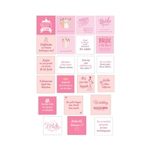 22 Adet Bride Kart - Bekarlığa Veda Kartı -bride Eğlence Kartı - Motto Kart - 10x10 Kalın Kart