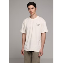 Colin's Colins Comfort Fit Yuvarlak Yaka Düz Erkek Ekru Kısa Kol Tişört Cl1078750 Q1.v2 Ecr