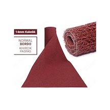 120x500cm Bordo Kıvırcık Paspas-halı Kaymaz Yolluk Lidya 14mm Bordo