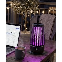 Elektrikli - 577 - Böcek Öldürücü Uv Mor Işık Sessiz Çalışma Gece Lambalı - Cadde101 - Güvenli Kullanım