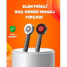 Kırmızı Işık Terapi Saç Derisi Masaj Tarağı 3 Modlu Yağ Hazneli Çok Renkli